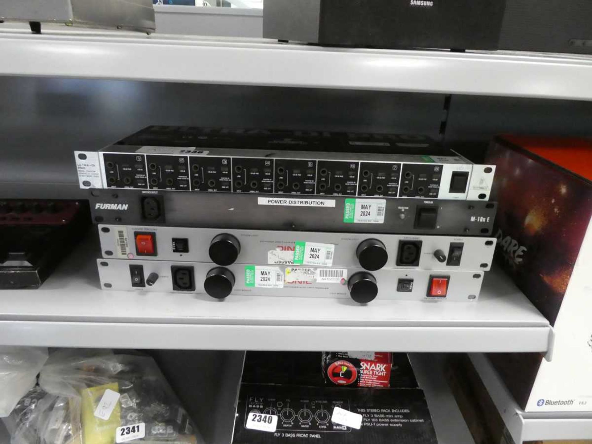 +VAT Ultra DI Crow 8 channel DI box model D1800, Therman power distribution box M10 XE, and PPC8000E