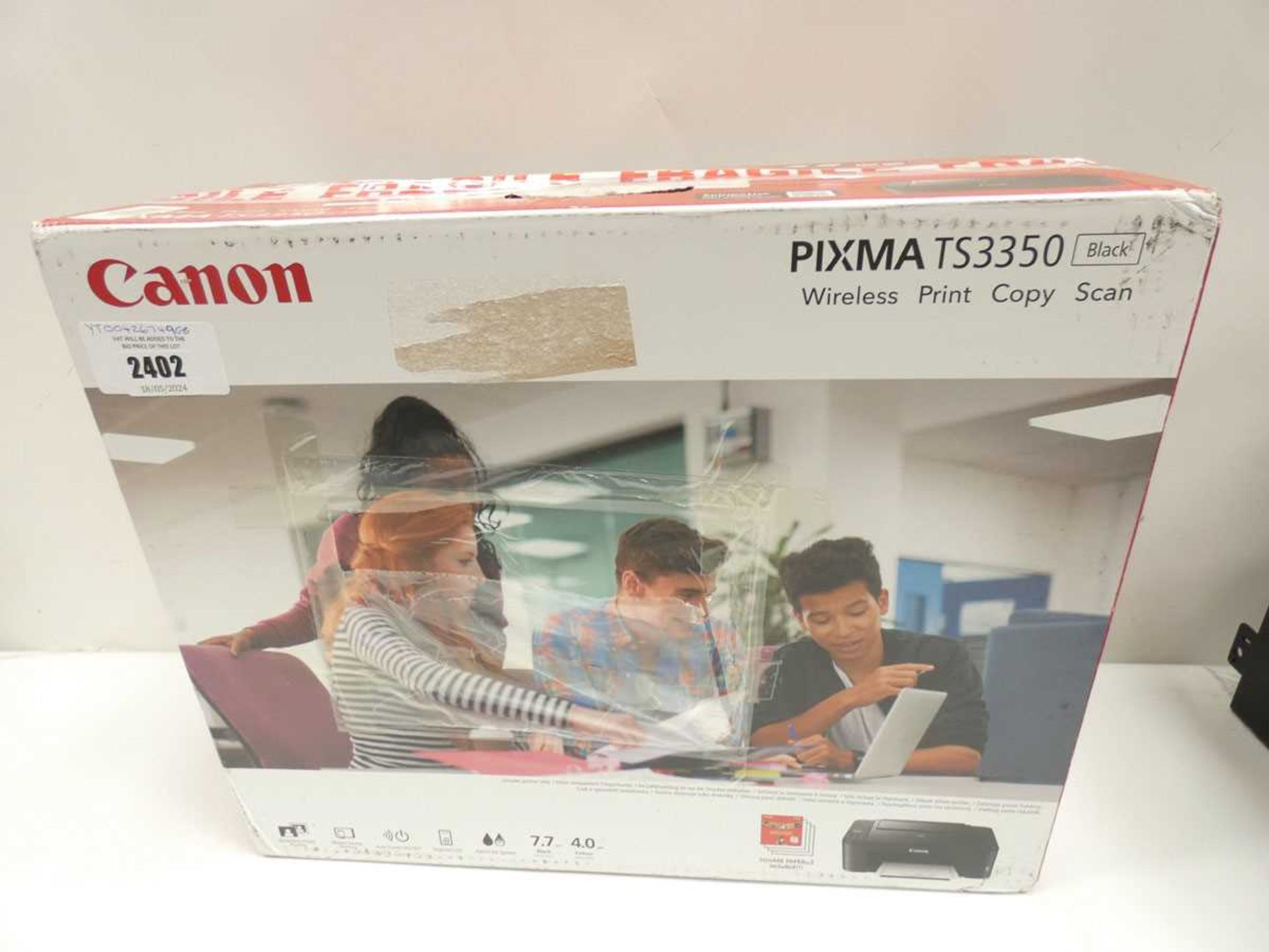 +VAT Canon Pixma TS3350 all in one printer