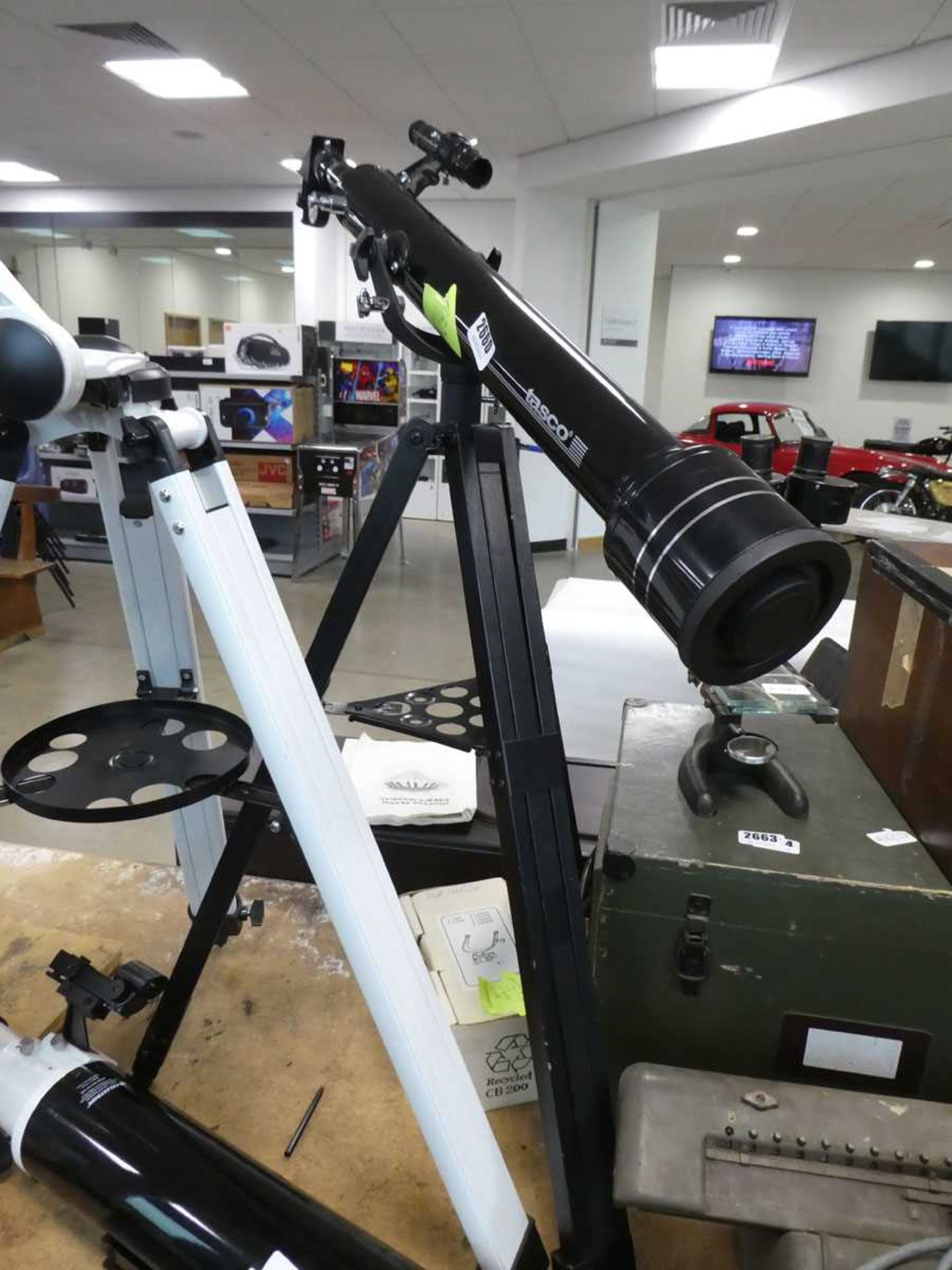 Tasco telescope and tripod