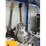 Rockburn electric guitar in silver