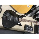 Stagg electric bass guitar in black
