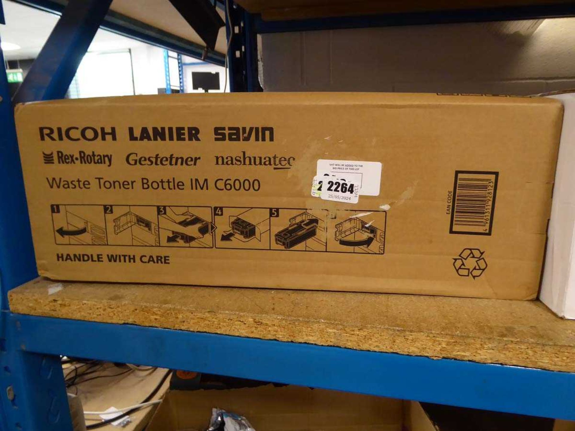 +VAT Ricoh Lanier Savin waste toner bottle