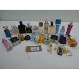 +VAT 28 fragrances including Dior, Burberry, Clarins etc (part bottles, missing tops, testers and