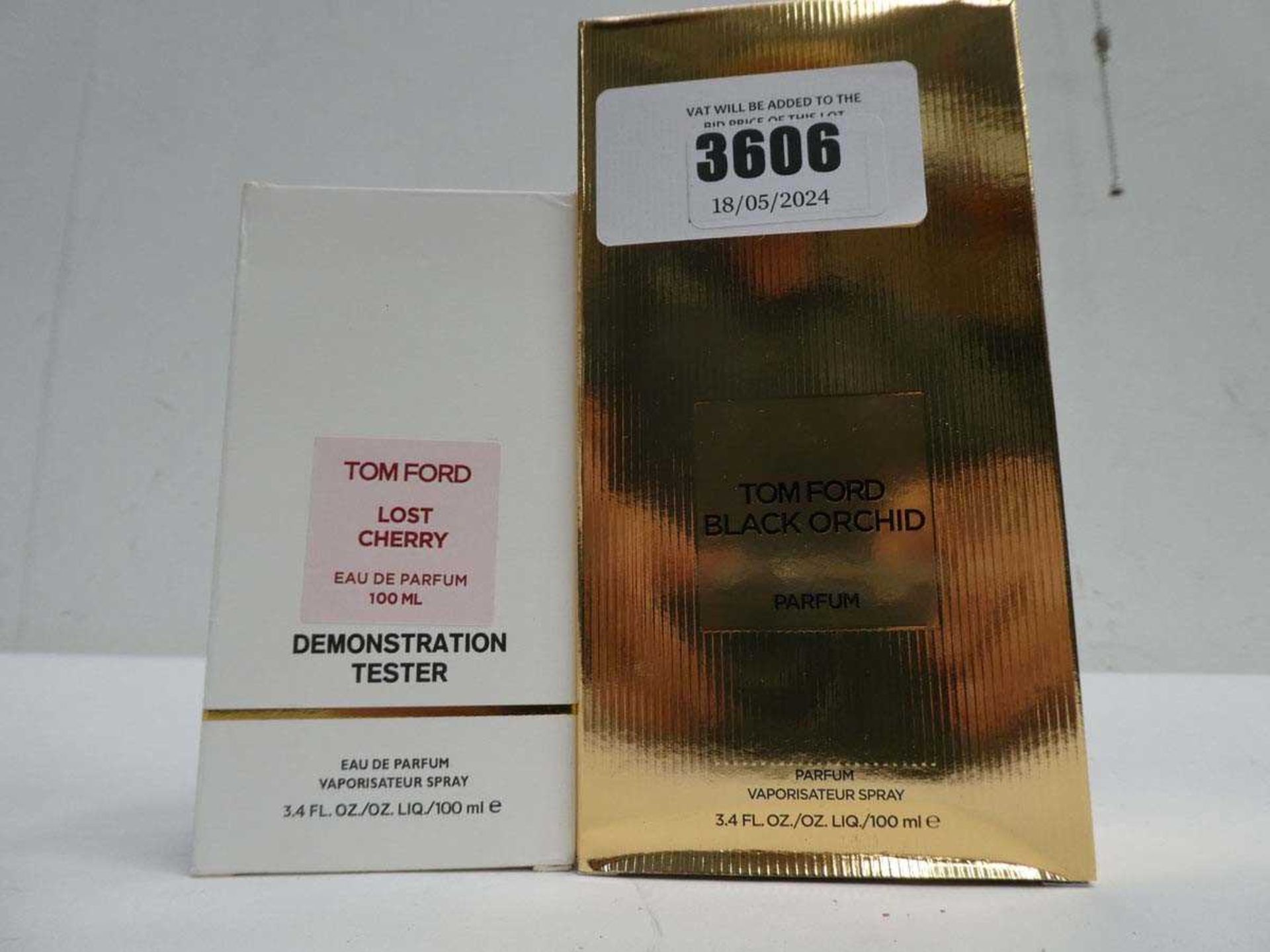 +VAT Tom Ford Black Orchid parfum 100ml & (Lost Cherry edp 100ml - Tester bottle)