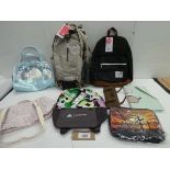 +VAT Herschel, Adidas & Camel backpacks, tote bag, cosmetic bag etc