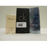 +VAT Calvin Klein edt 200ml, ckin2u 100ml & Obsession edp 50ml