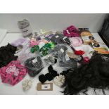 +VAT Wigs, hair brushes and hair decorations