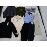 +VAT Selection of clothing to include Named Collective, Columbia, Crew Clothing Company, etc