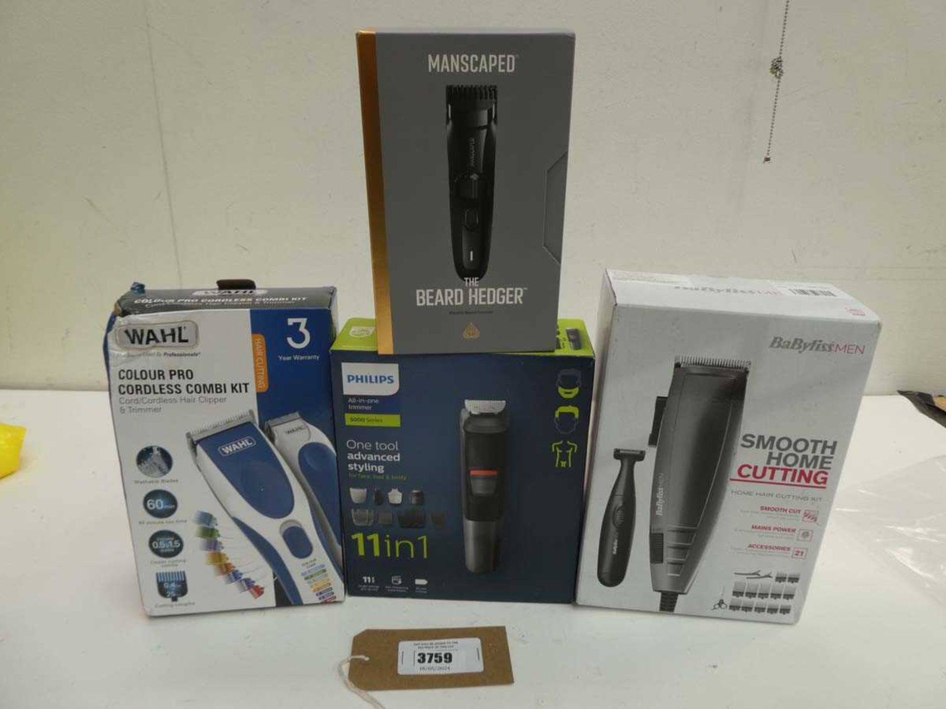 +VAT BaByliss Men hair cutting kit, Philips 5000 Series all in one trimmer set, Manscaped The