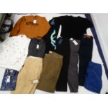 +VAT Selection of clothing to include Levis, Passenger, Palm Angels (signs of wear), etc