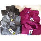 +VAT 12 ladies 32 Degree Heat thermal zip up fleeces in a mixture of black, grey and pink (mixed