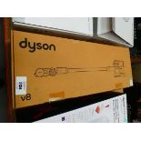 +VAT Handheld Dyson V8 with pole, head, attachments and charger