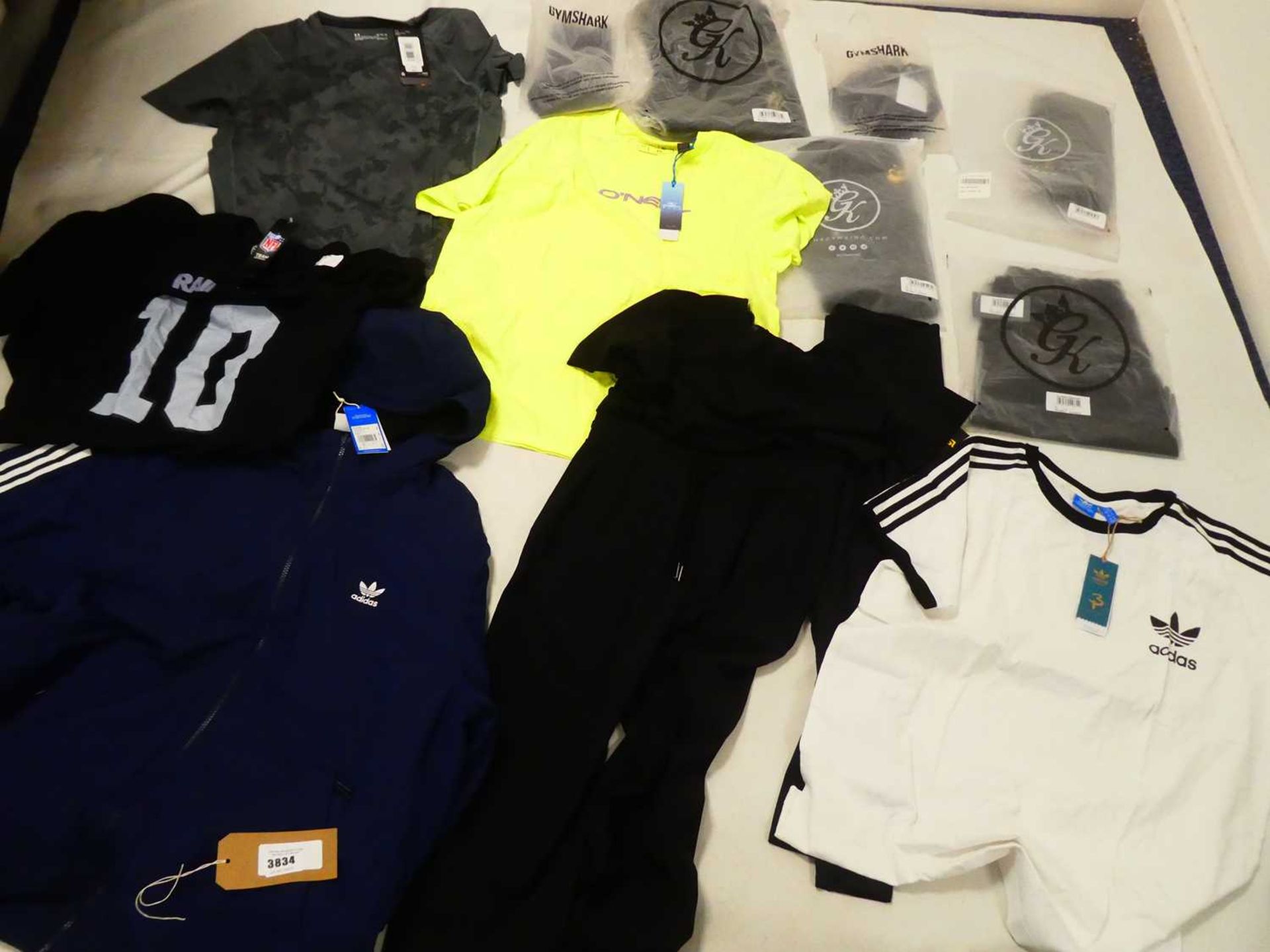 +VAT Selection of sportswear to include Gym Shark, Gym King, Adidas, etc