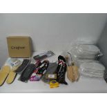 +VAT Bundle of shoe accessories, e.g 3 x packs of disposable slip ons, insoles + laces