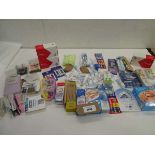 +VAT Toothpaste, IrriFlex, mouth guards, toothbrushes & replacement heads, razors etc