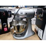 +VAT Unboxed Kitchen Aid standing mixer with 3 attachments