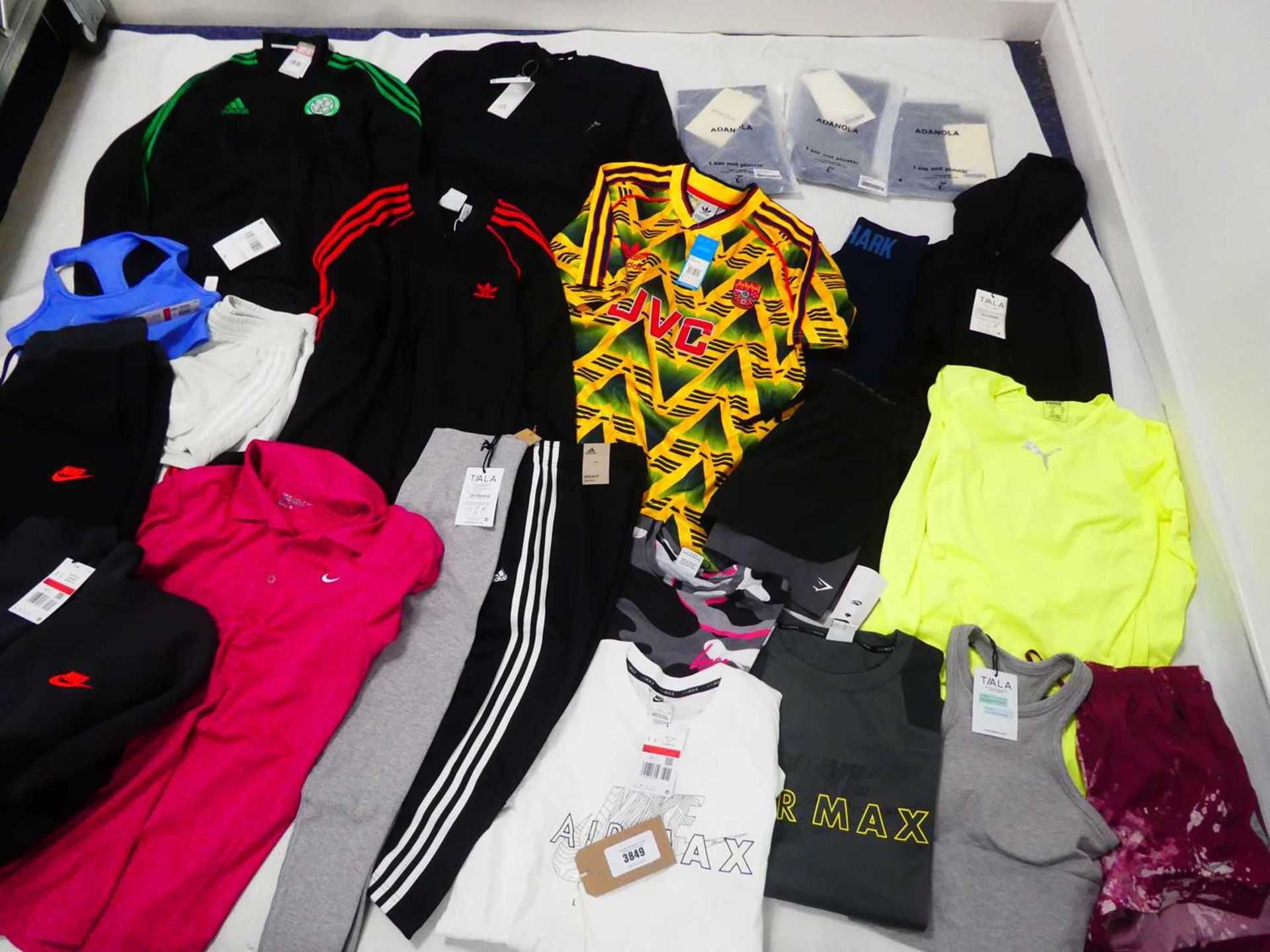 +VAT Selection of sportswear to include Adonola, Nike, TA/LA, etc