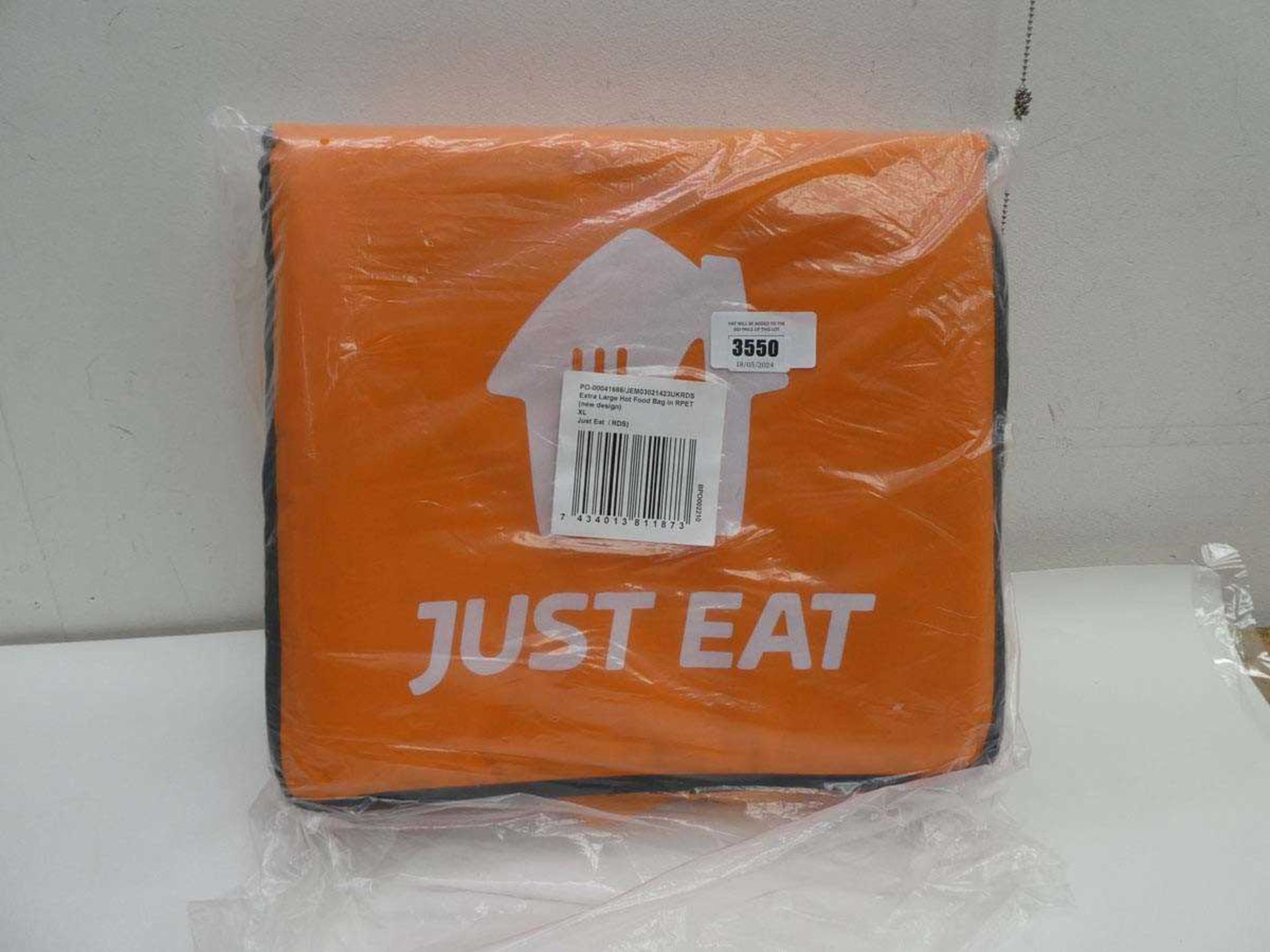 +VAT Just Eat fast food bag