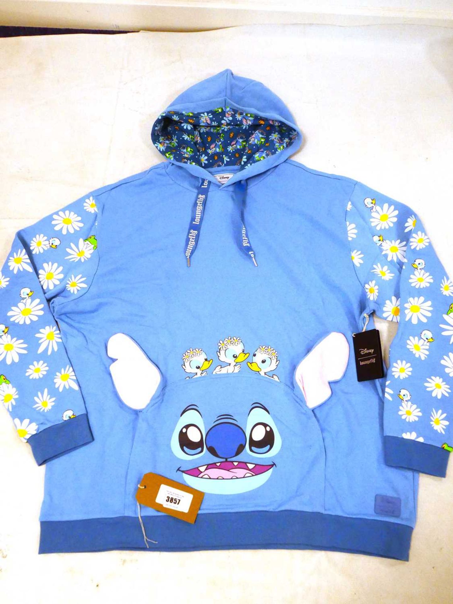 +VAT Disney Loungefly Lilo and Stitch unisex hoodie size 3XL (hanging)