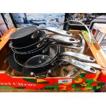 +VAT Tray of loose Starfrit The Rock pots and pans