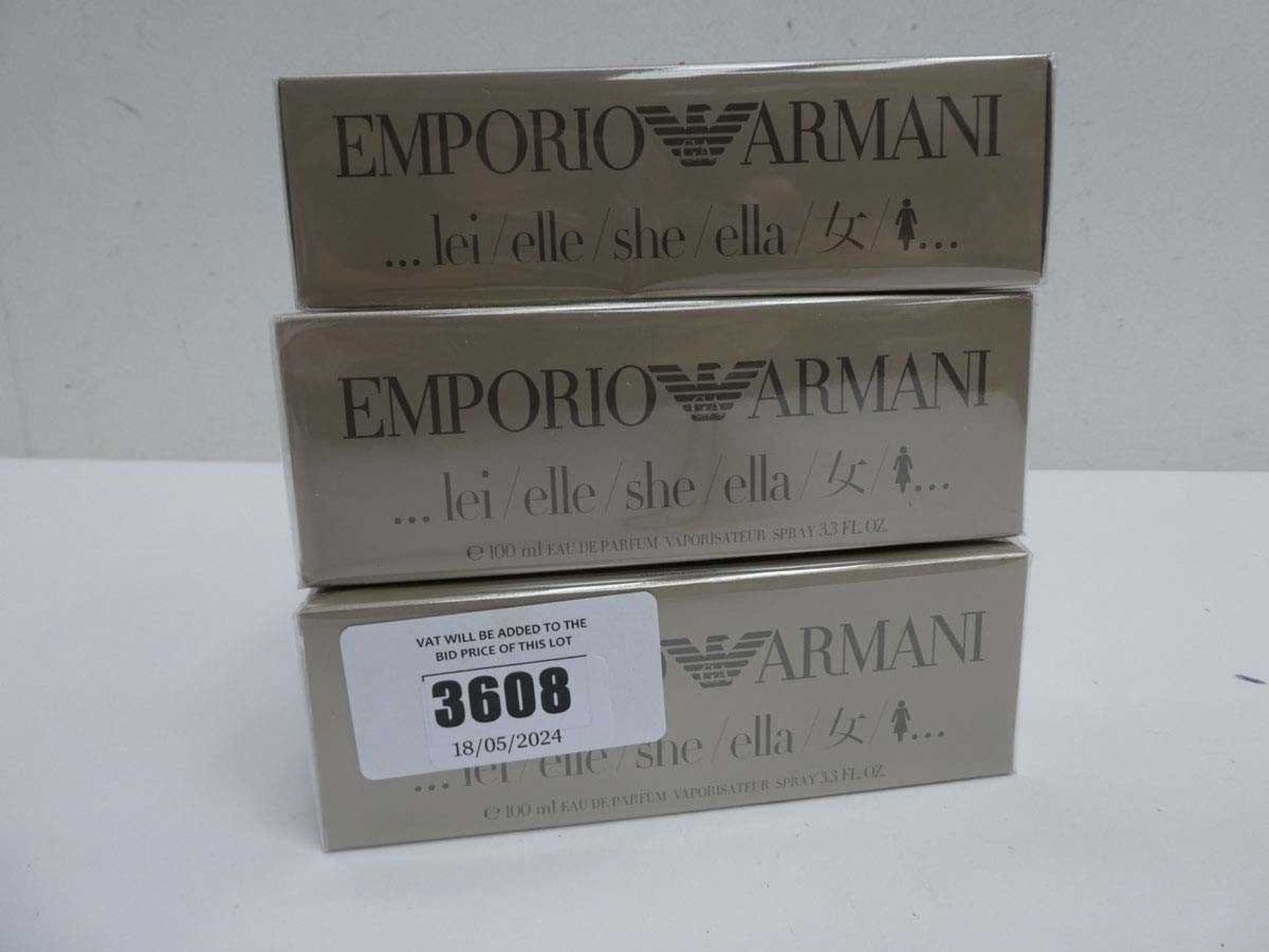 +VAT 3 x Emporio Armani Elle edp 100ml