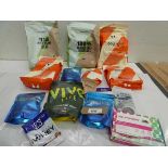 +VAT Selection of protein shakes including My Vegan, My Protein, Willpowders etc