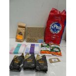 +VAT Typhoo, Twinings Bubble Panda and other teas and Cafe direct ground coffee beans