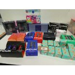 +VAT Selection of toiletry gift sets comprising FCUK, Jack Wills, Nivea, Lynx, Ted Baker and L'