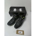 +VAT Boxed pair of Under Armour trainers, black, UK 9