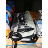 Quantity of silver and black cooler bags