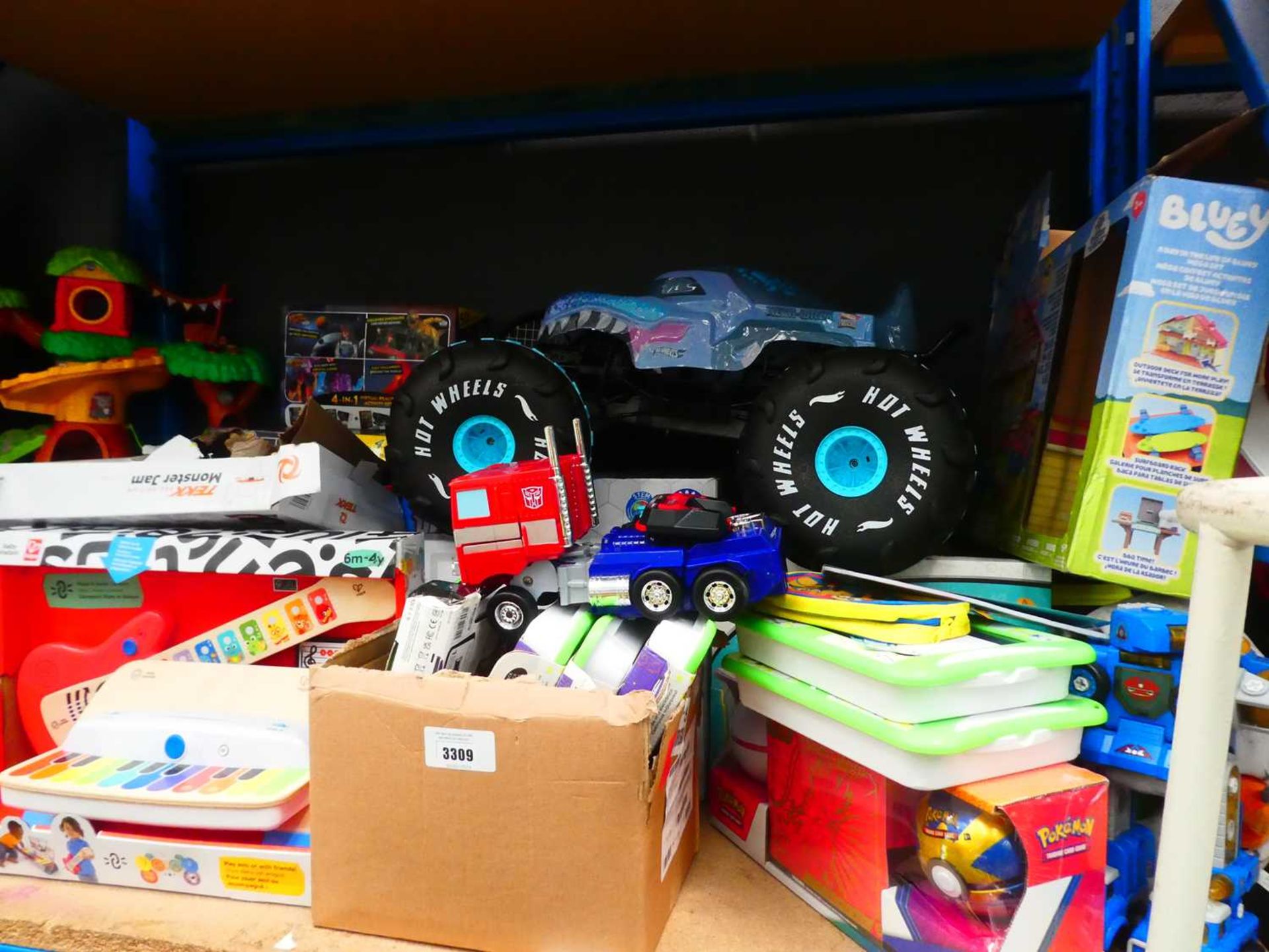 +VAT Large shelf of assorted toys