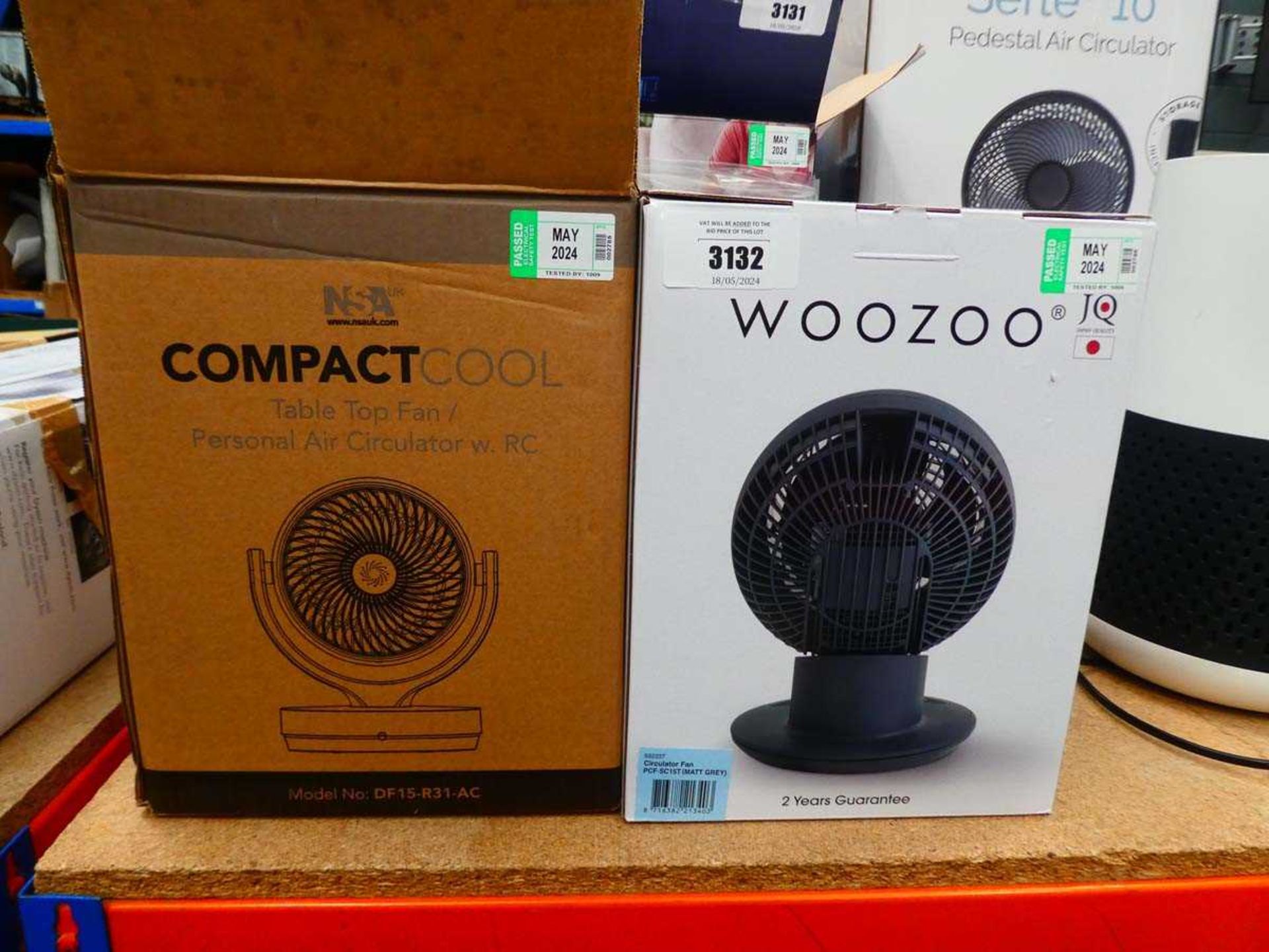 +VAT Woozoo desktop fan plus NSA desktop fan