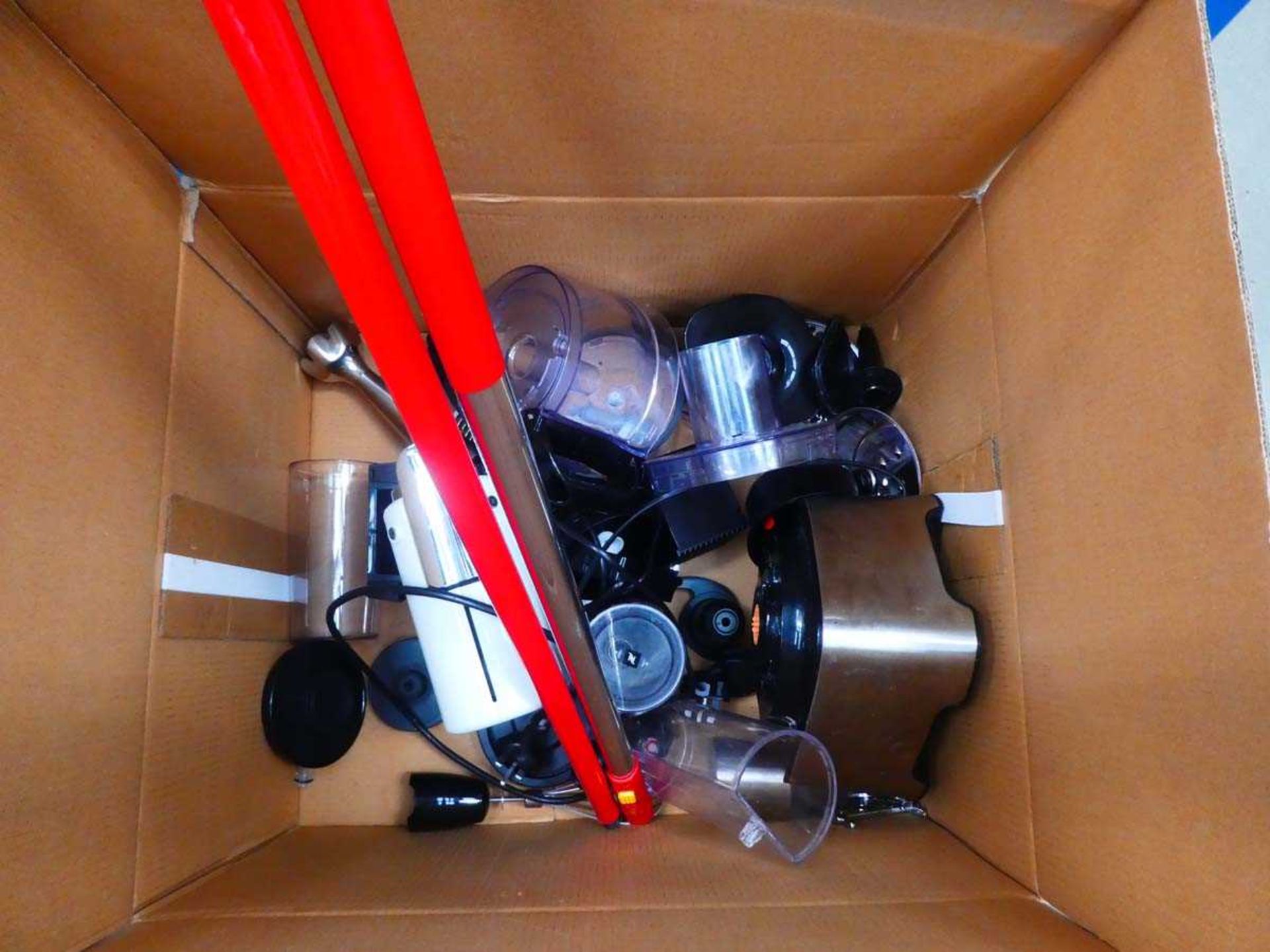 +VAT Box containing loose kitchen ware, coffee machines, food processor etc.