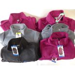 +VAT 12 ladies 32 Degree Heat thermal zip up fleeces in a mixture of black, grey and pink (mixed