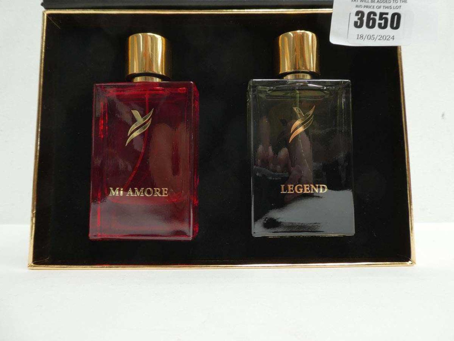 +VAT Yasalaam eau de parfum Mi Amore & Legend 100ml gift box set