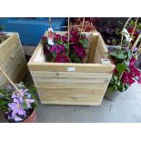 Wooden garden planter