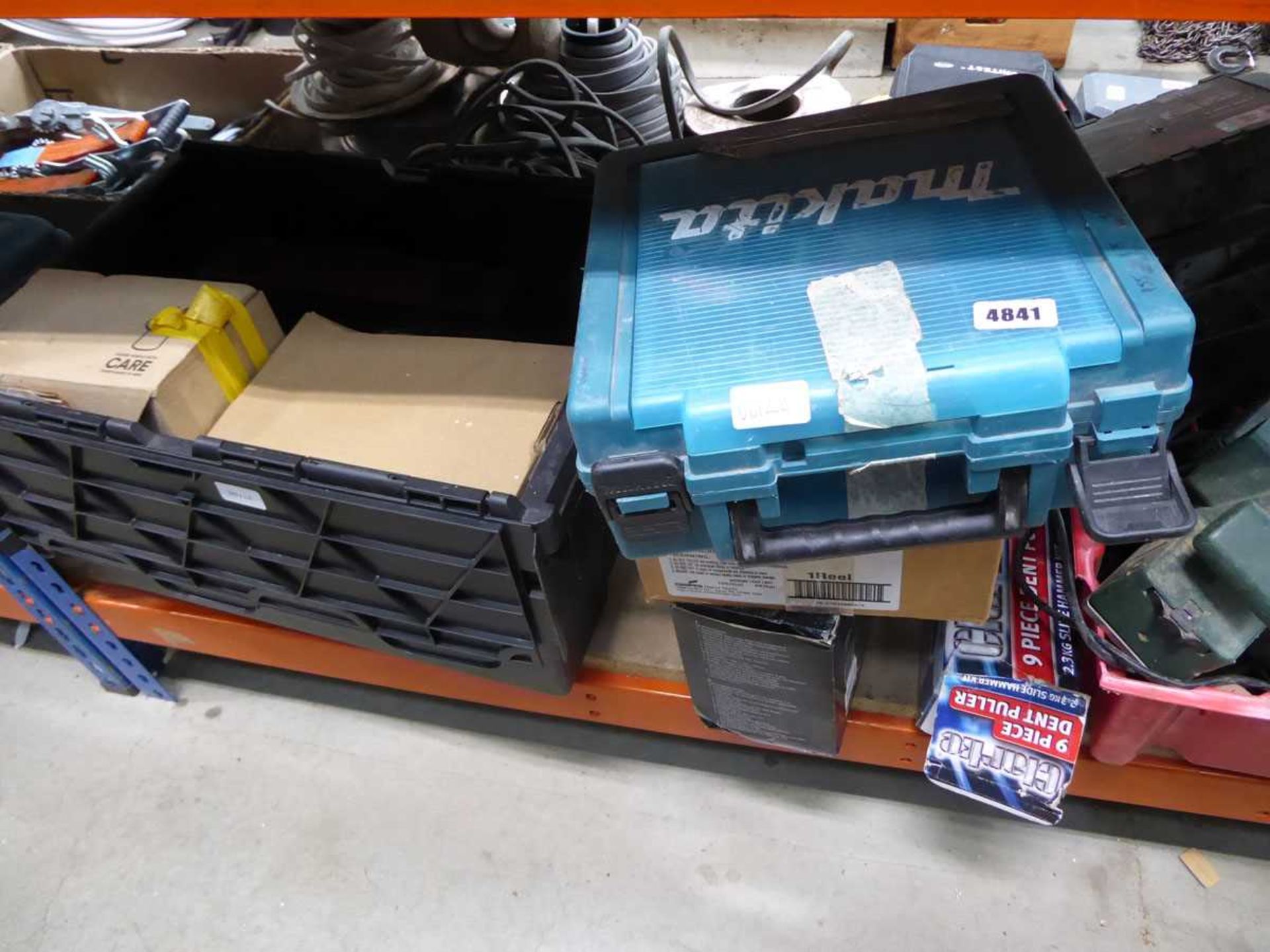 Underbay of assorted tools including plane, circular saw, drill boxes, sander, machine parts etc - Image 3 of 3