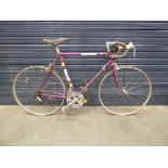 Vintage Claud Butler purple racing cycle