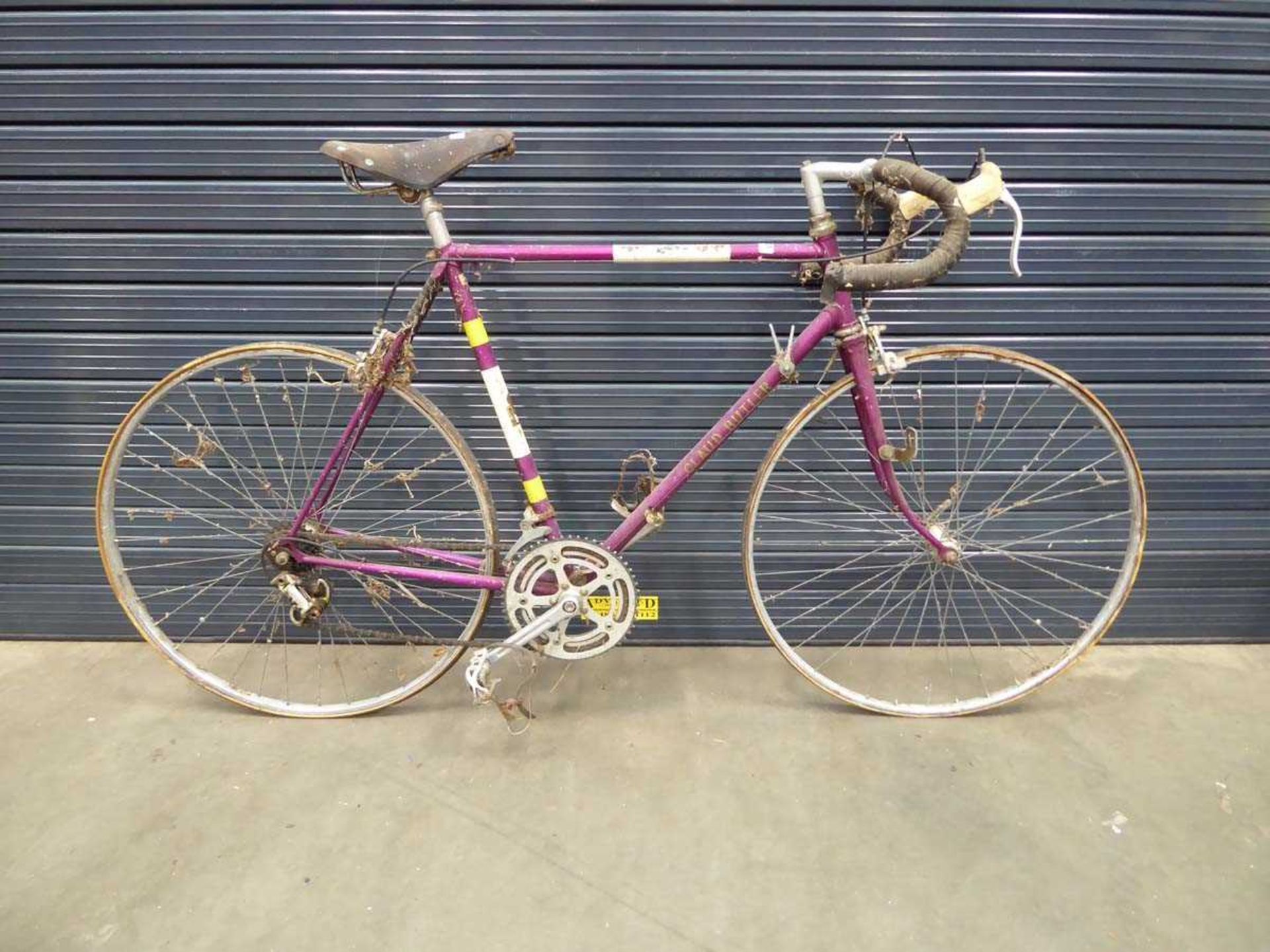 Vintage Claud Butler purple racing cycle