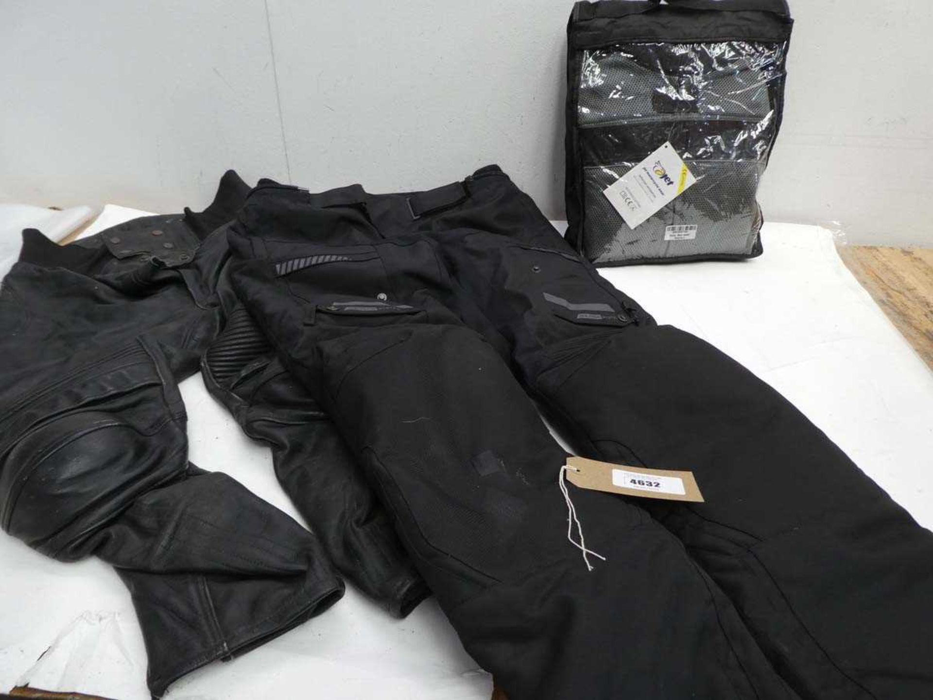 +VAT Harley Mesh motorcycle jacket and to pairs of motorcycle trousers