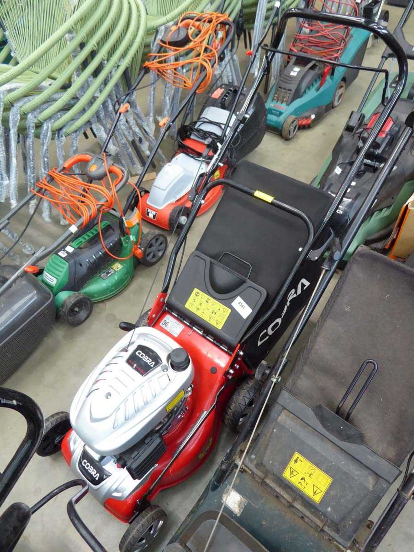 +VAT Cobra petrol powered rotary mower with grass box