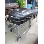 Oval charcoal BBQ