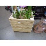 Wooden garden planter