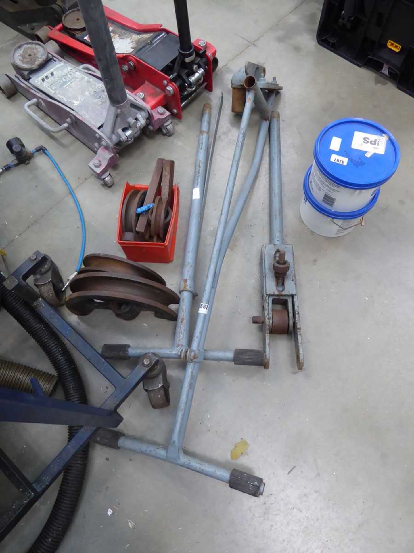 Large pipe bender and guides