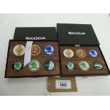 +VAT 2 sets of Skoda History badges