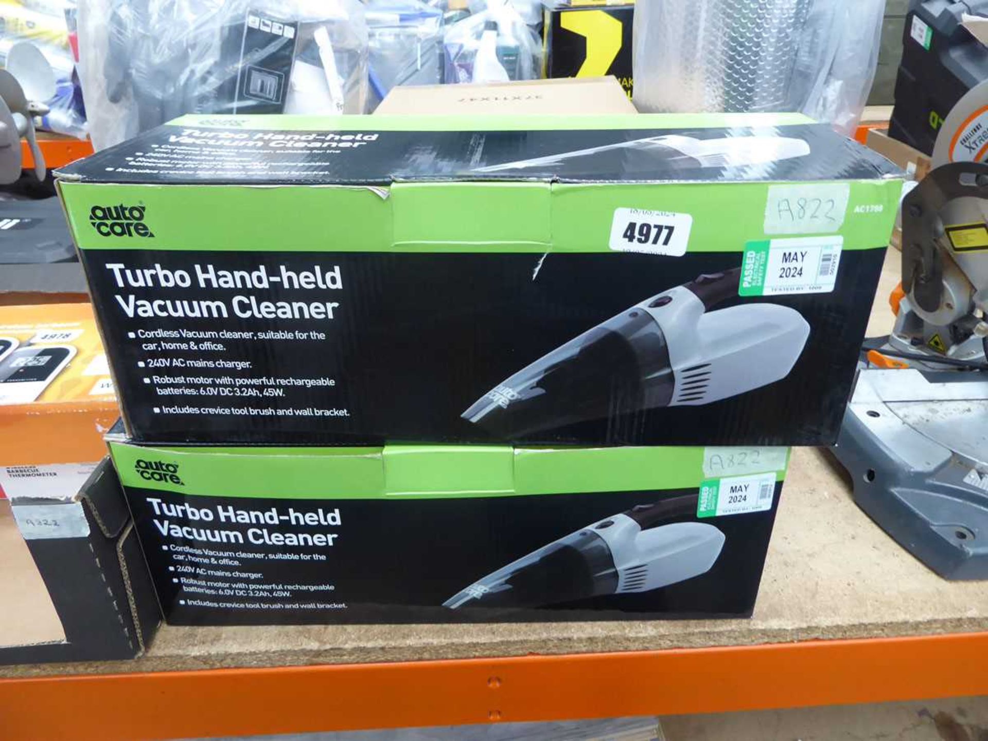 2 turbo handheld vacuum cleaners boxed