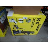 +VAT Boxed Karcher K5 electric pressure washer with patio cleaning head