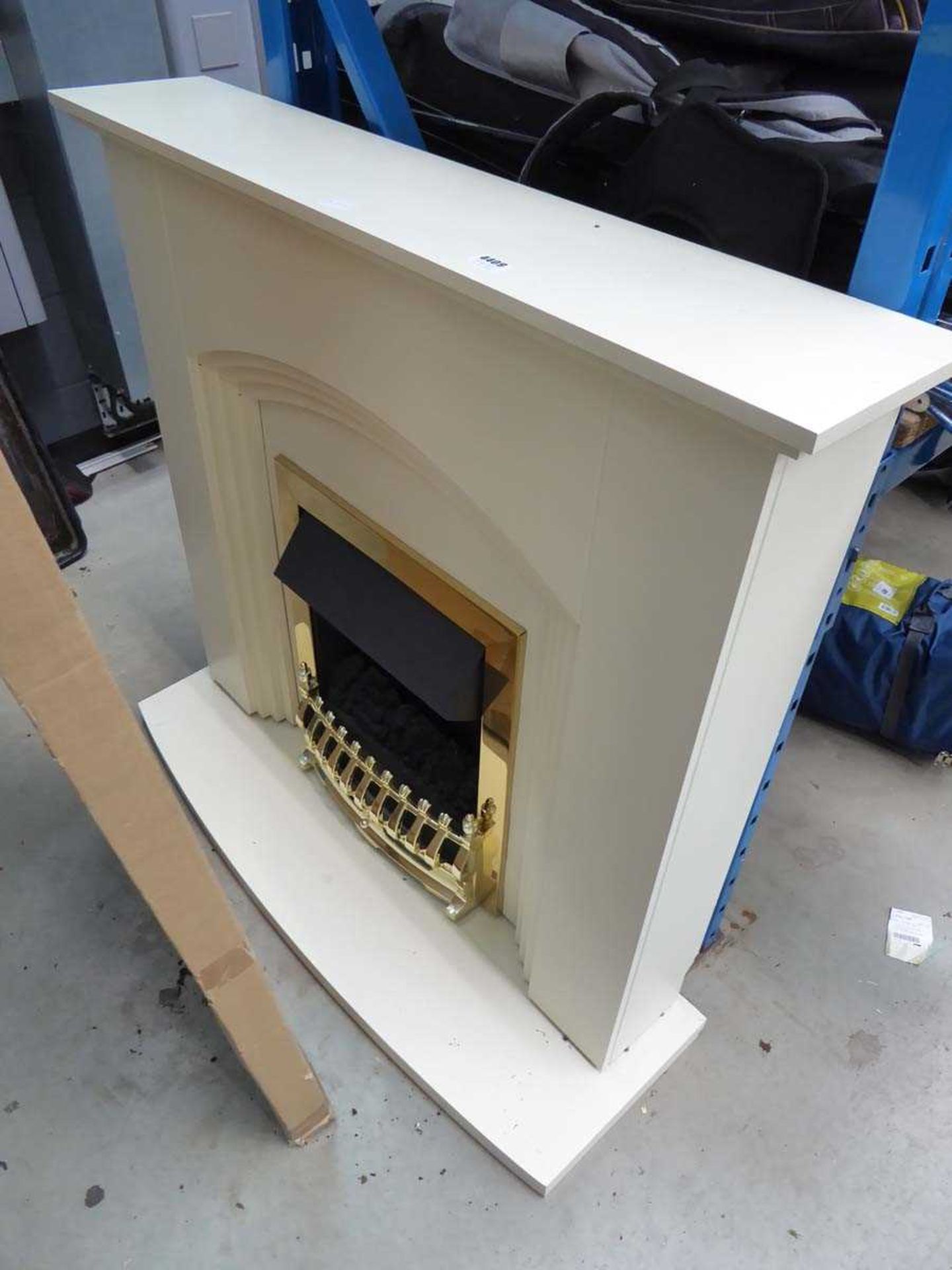 Cream MDF fireplace and electric fire