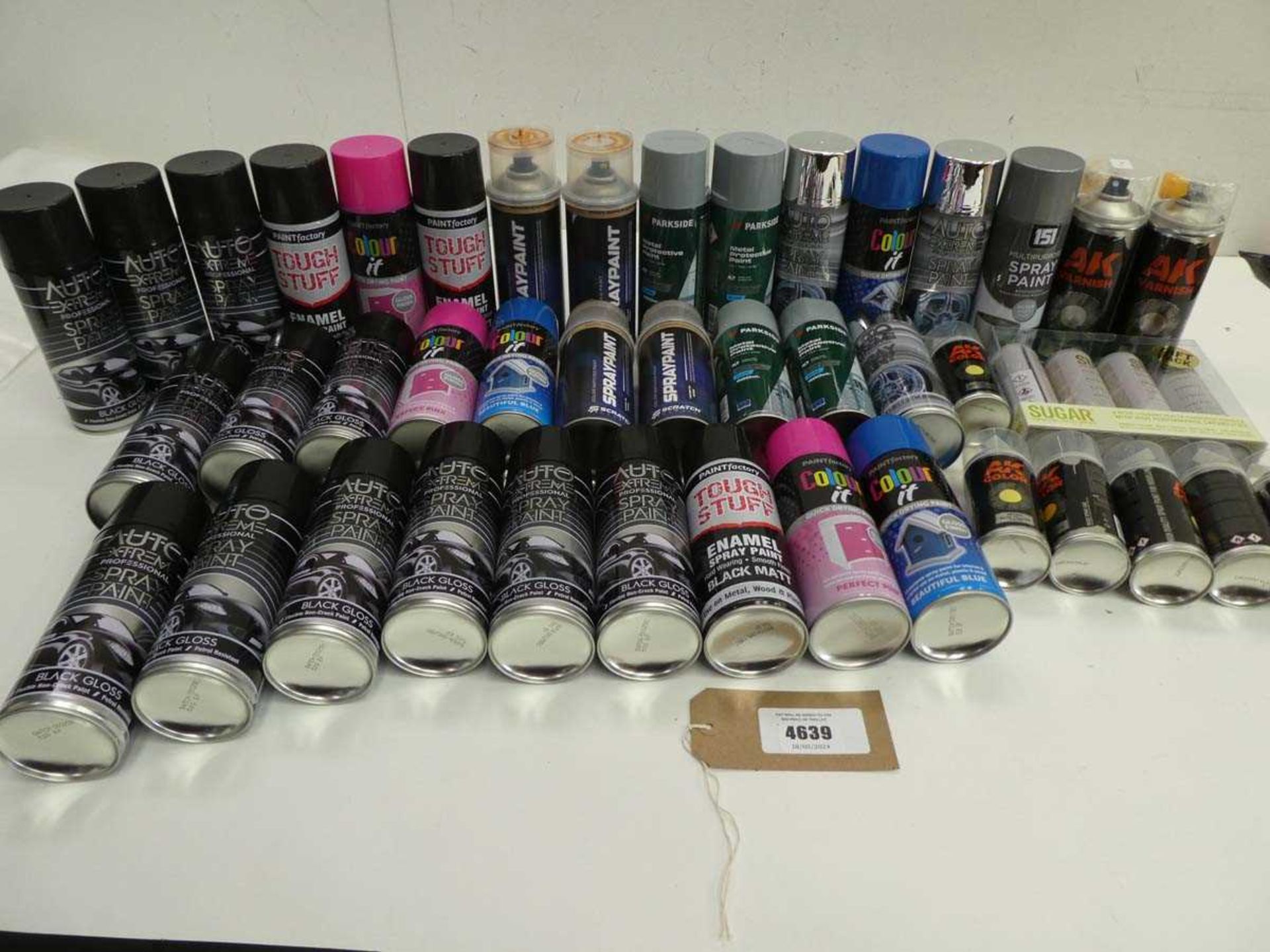 +VAT Selection of spray paints and varnish