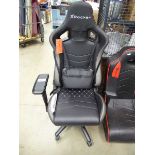 +VAT X Rocker white and black gaming chair